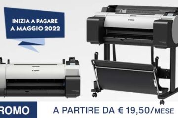 Promo plotter a partire da 19,50€ al mese. Paghi a partire da maggio 2022